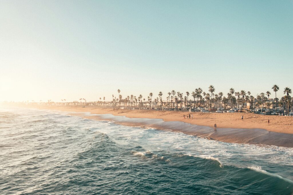 Balboa Pier Beach View in Newport Beach