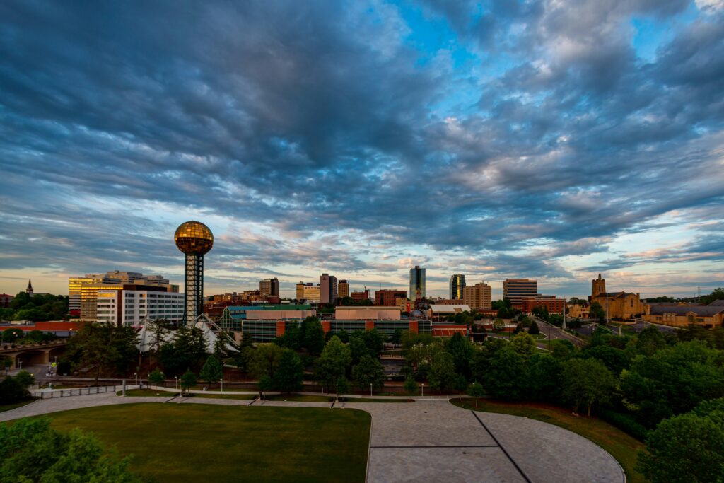 Downtown Knoxville and World's Fair Park